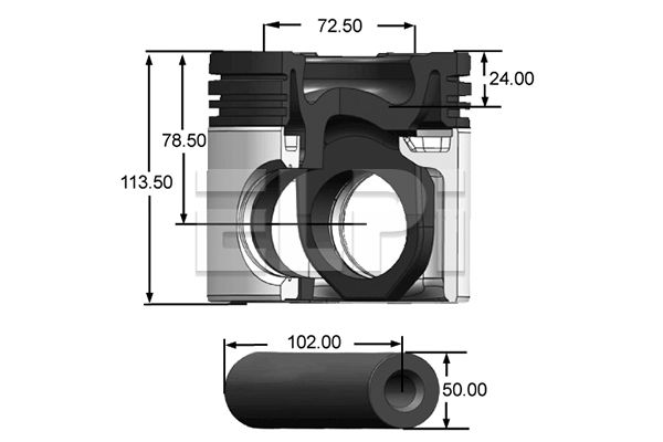 Piston LP181 3224 STD ELPI